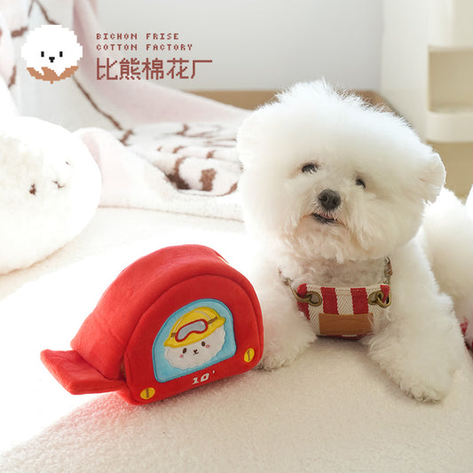 Factory Series Measuring Tape Interactive Treat Puzzle Plush Toy