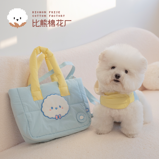 Classic Series Bichon Puffy Tote Bag